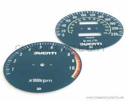 Zifferblätter / Tachoscheiben Set Tachometer / DZM # GAU-100-040