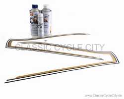 Lacksatz / Lack Candy Saphire Blue + Tankdekor / Zierstreifen # RHL-KIT-017