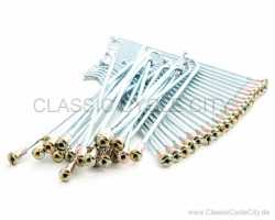 Speichensatz Vorderrad 1.85x19" / 40 Speichen + 40 Nippel (Gold Chromatiert) # CCC-024-KIT