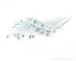 Speichensatz Vorderrad 1.85x19" / 40 Speichen + 40 Nippel (Silber Chromatiert) # CCC-043-KIT