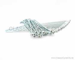 Speichensatz Hinterrad 1.85x18" / 40 Speichen + 40 Nippel (Silber Chromatiert) # CCC-045-KIT